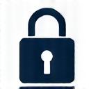 A graphic of a secure lock, symbolizing privacy and confidentiality.